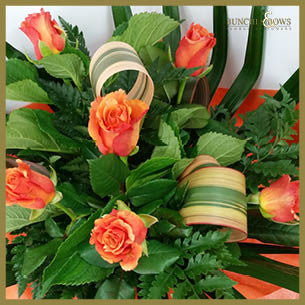 Bouquet of Orange Roses, Bunches & Bows Florist, Shop 9, Albion Place, Dunedin 9016