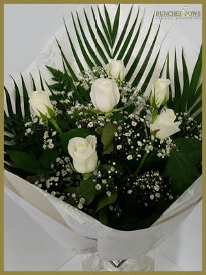 White Rose Bouquet, Bunches & Bows Florist, Shop 9, Albion Place, Dunedin 9016.jpg